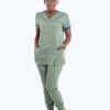 Molly Ladies Roll-up Sleeve Scrub Tops - Thumbnail Image 2