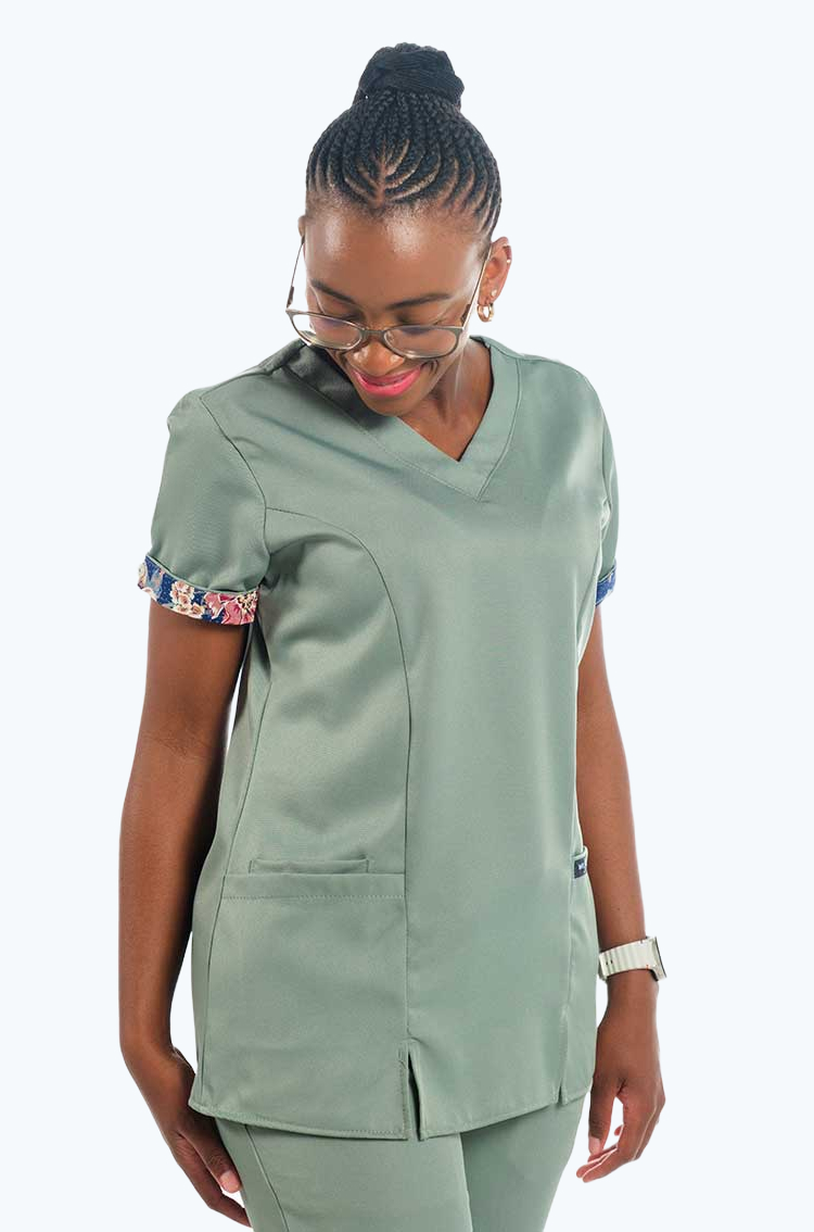 Molly Ladies Roll-up Sleeve Scrub Tops - Image 4