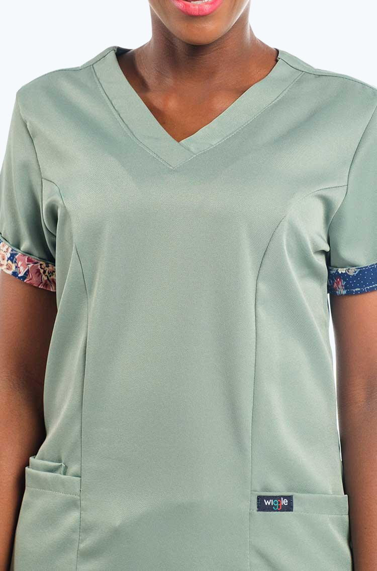 Molly Ladies Roll-up Sleeve Scrub Tops - Image 5