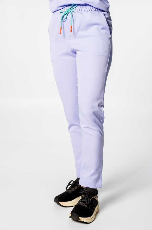 Milla Ladies Elasticated Scrub Pants - Lilac, XXS