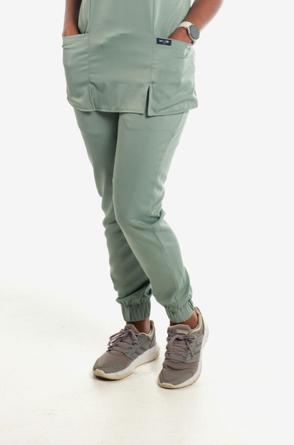 Milla Ladies Elasticated Scrub Pants - Pistachio, 4XL