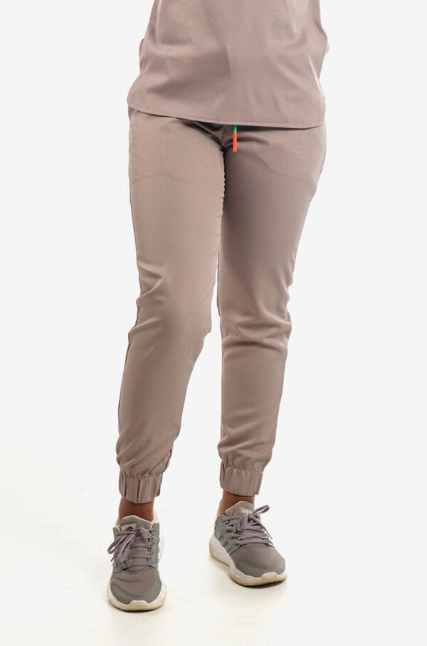 Milla Ladies Elasticated Scrub Pants - Silver, 4XL
