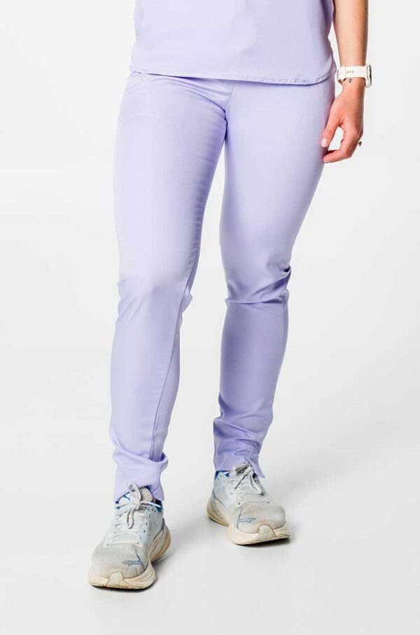 Yoda Ladies Scrub Pants with Band - Lilac, XXS
