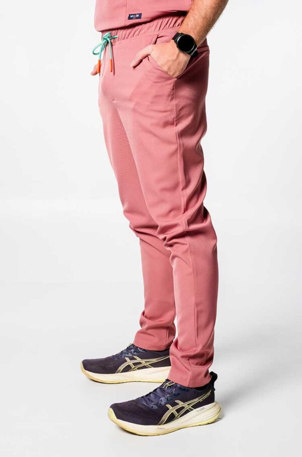 Ikey Mens Scrub Pants - Rusty Rose, 4XL