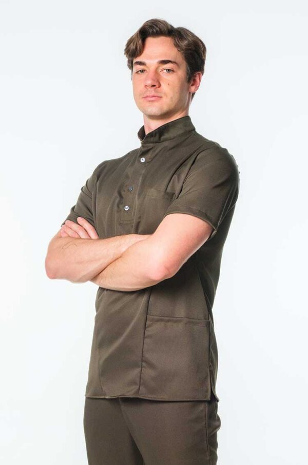 Murdoch Men's Scrub Top - Olive, 4XL