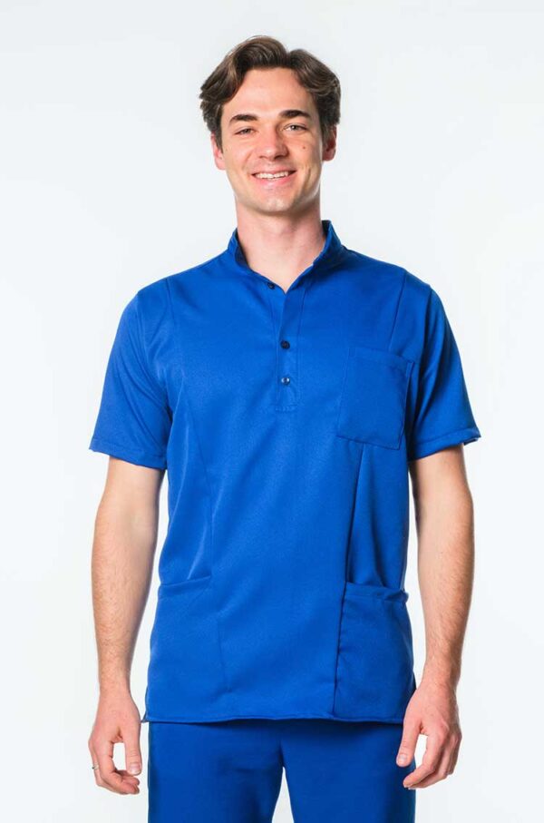 Murdoch Men's Scrub Top - Royal Blue, 4XL