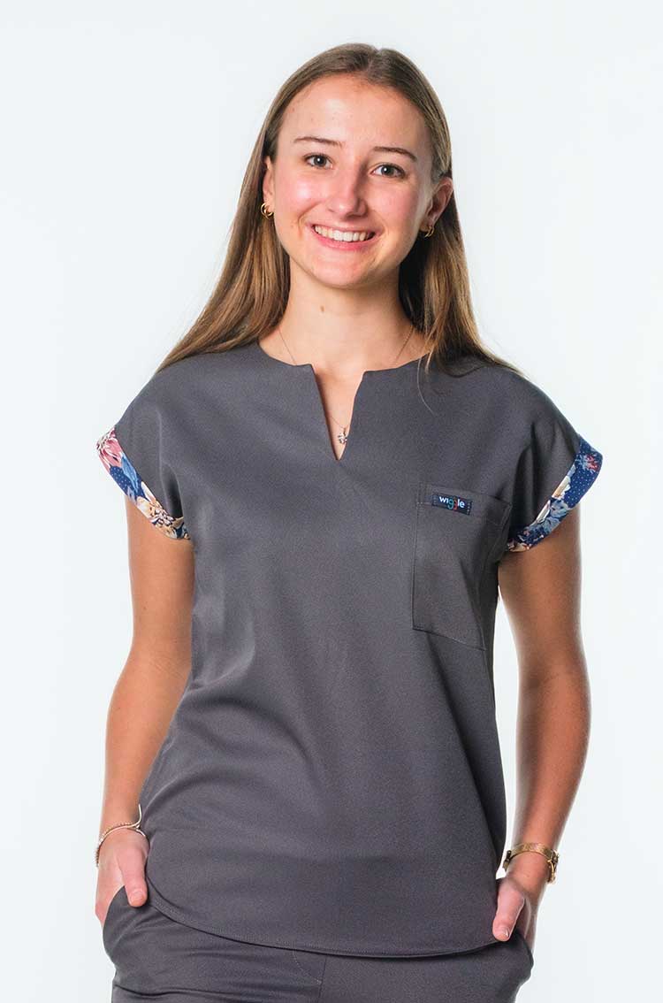 Kiki Ladies Tuck-in Scrub Top - Image 1