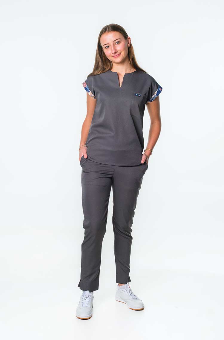 Kiki Ladies Tuck-in Scrub Top - Image 2