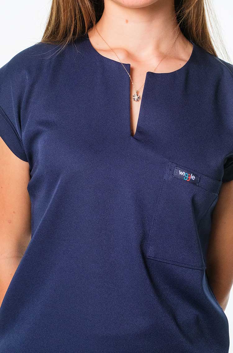 Lola Ladies Tuck-in Scrub Top - Image 4