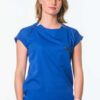 Luna Cuffed Sleeve Tuck-In Scrub Top - Thumbnail Image 1