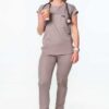 Luna Cuffed Sleeve Tuck-In Scrub Top - Thumbnail Image 2