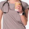 Luna Cuffed Sleeve Tuck-In Scrub Top - Thumbnail Image 5