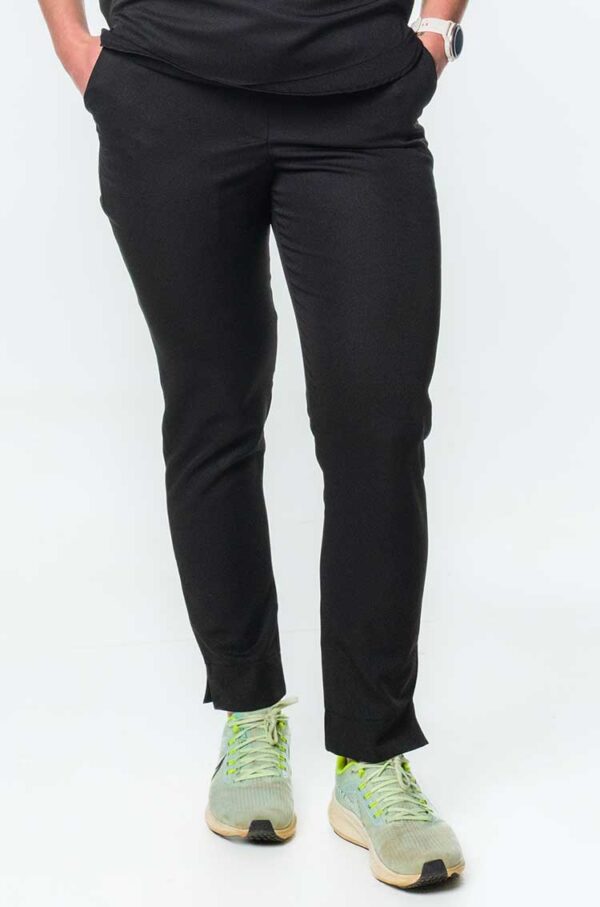 Milla Ladies Elasticated Scrub Pants - Black, 4XL