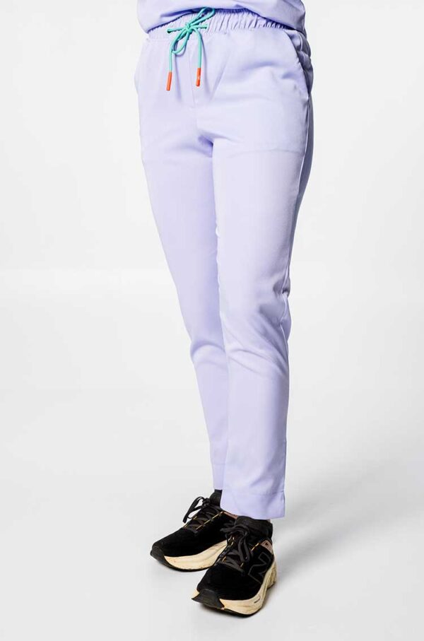 Milla Ladies Elasticated Scrub Pants - Lilac, XXS
