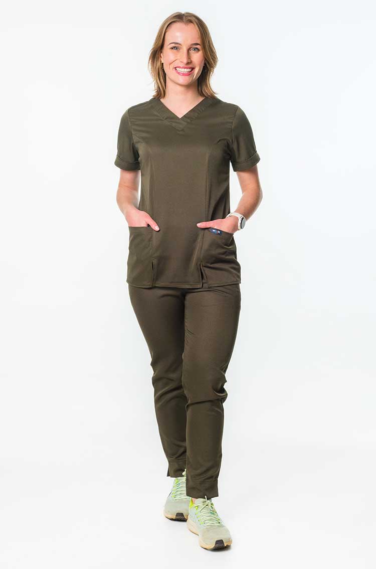 Milla Ladies Elasticated Scrub Pants - Image 2