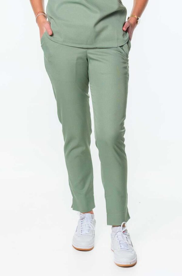 Milla Ladies Elasticated Scrub Pants - Pistachio, 4XL