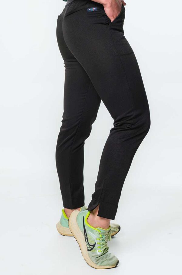 Yoda Ladies Scrub Pants with Band - Black, 4XL
