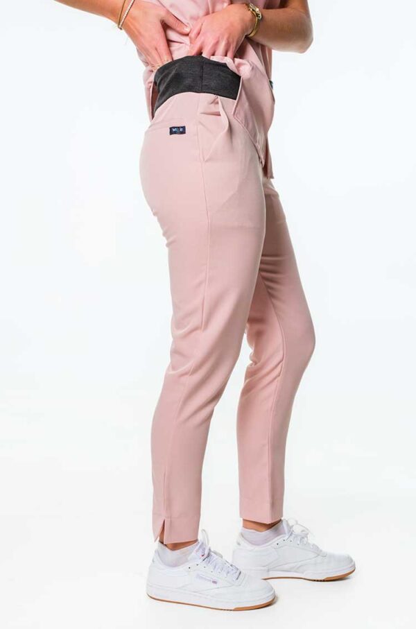 Yoda Ladies Scrub Pants with Band - Rose, 4XL