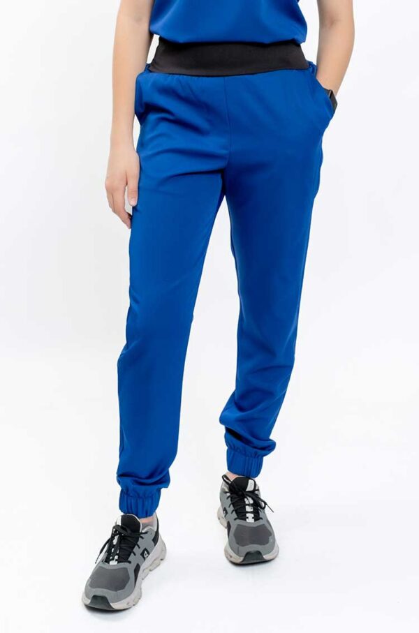 Yoda Ladies Scrub Pants with Band - Royal Blue, 4XL
