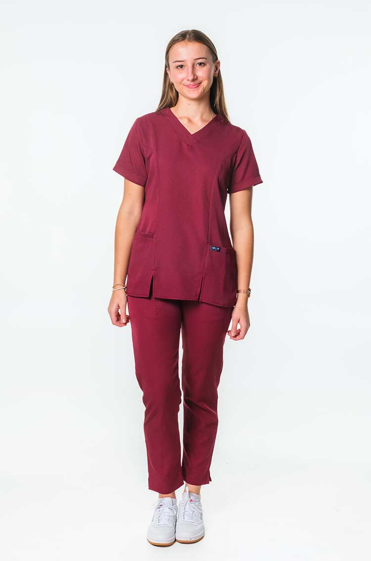 Yoda Ladies Scrub Pants with Band - Image 2