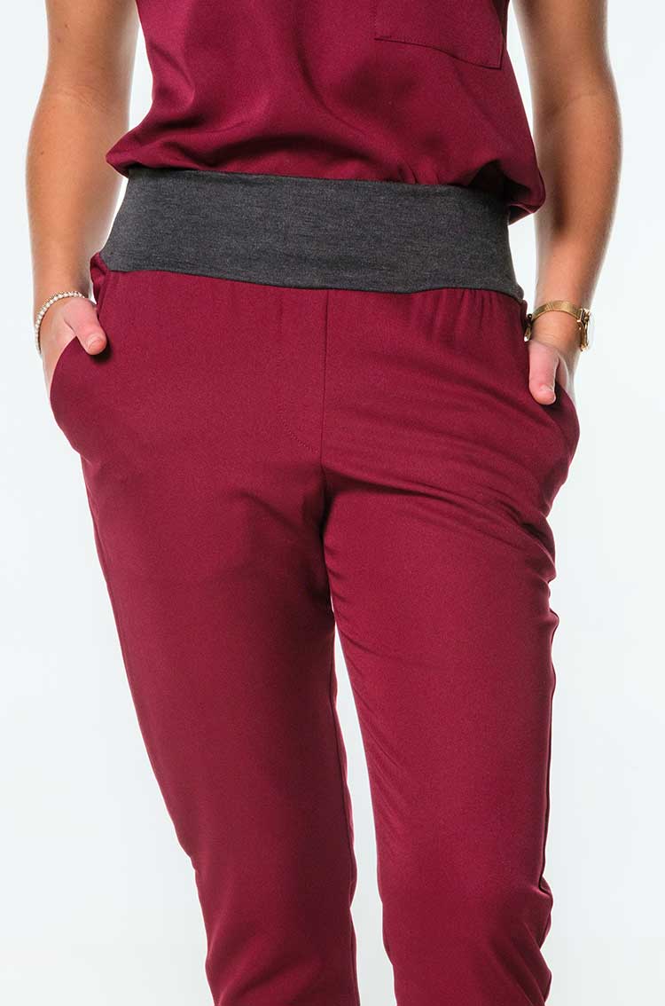 Yoda Ladies Scrub Pants with Band - Image 4