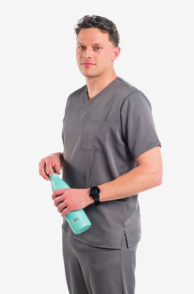 <b>Kingsley</b> Mens V-neck Scrub Tops - Image 4