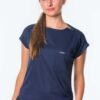 <b>Luna</b> Cuffed Sleeve Tuck-In Scrub Top - Thumbnail Image 1