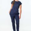 <b>Luna</b> Cuffed Sleeve Tuck-In Scrub Top - Thumbnail Image 2