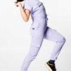 <b>Sheeba</b> Cuffed Sleeve Jogger Ladies Jumpsuit - Thumbnail Image 4
