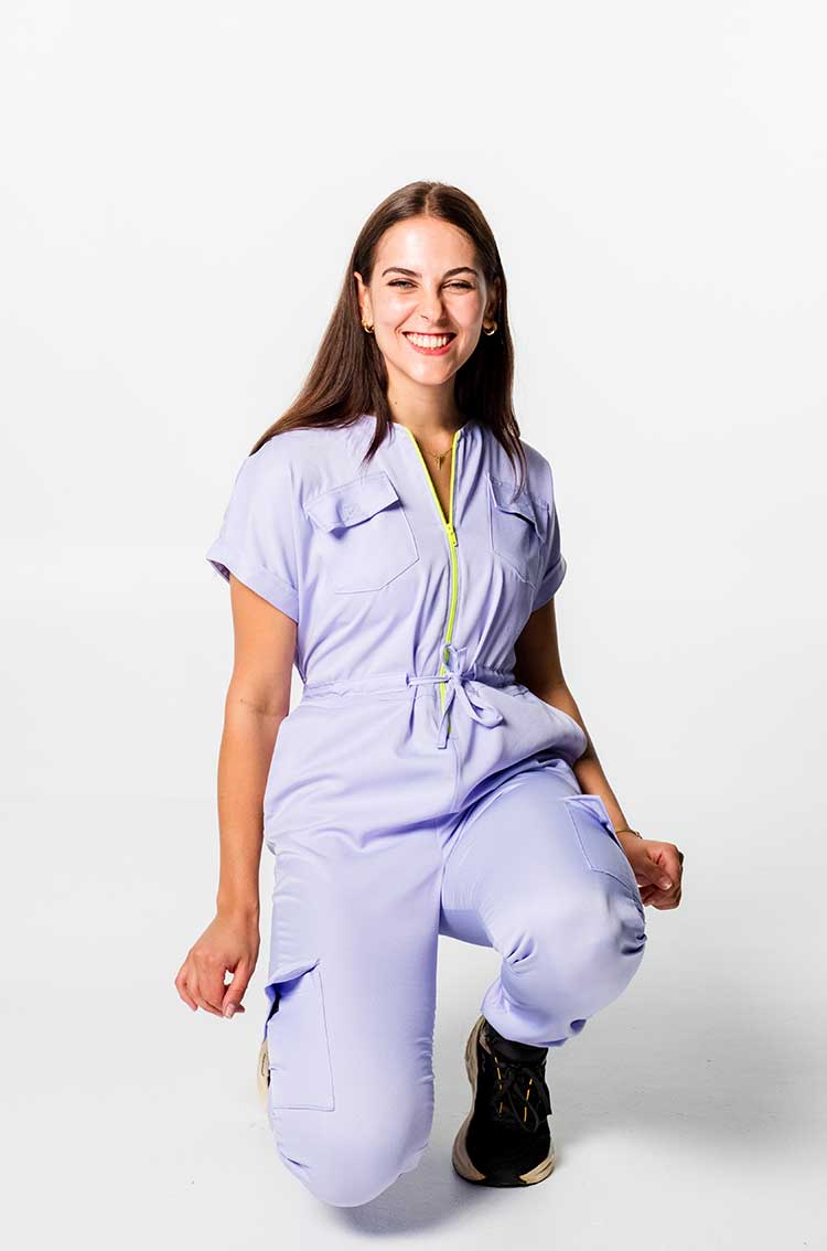 <b>Sheeba</b> Cuffed Sleeve Jogger Ladies Jumpsuit - Image 3